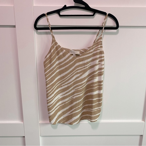 Tan and White Zebra Tank - Picture 1 of 3